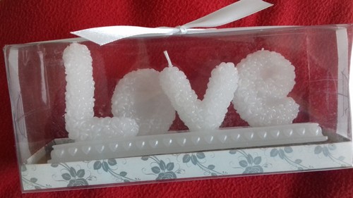 Hochzeit love liebe kerze - love,
