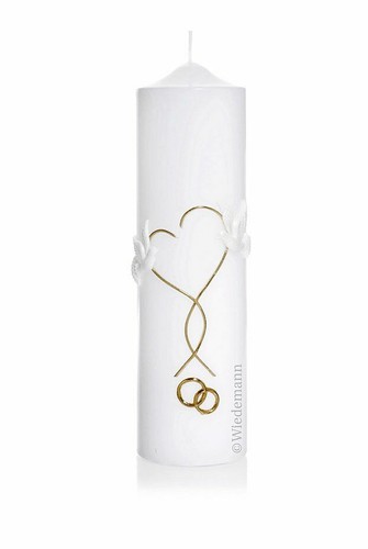 Edle hochzeitskerze 25x7cm mit - edle,