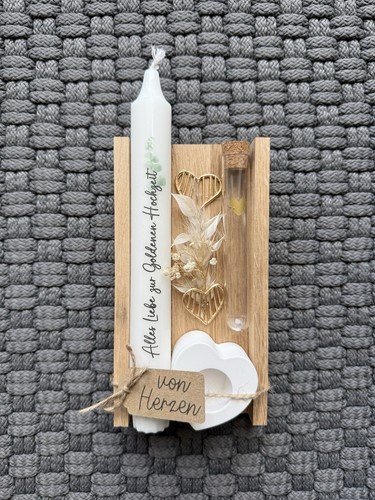 Goldene hochzeit geschenkset - goldene,