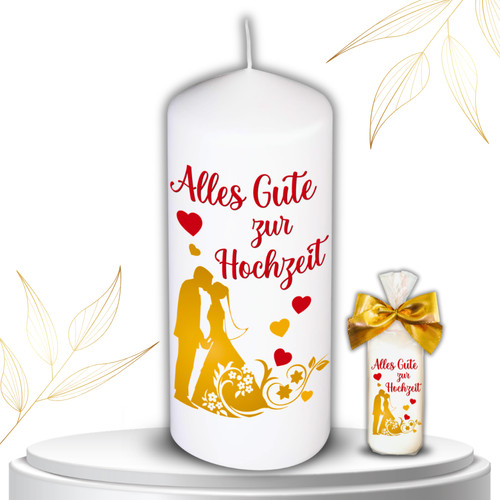 Hochzeitskerze alles gute zur - alles,