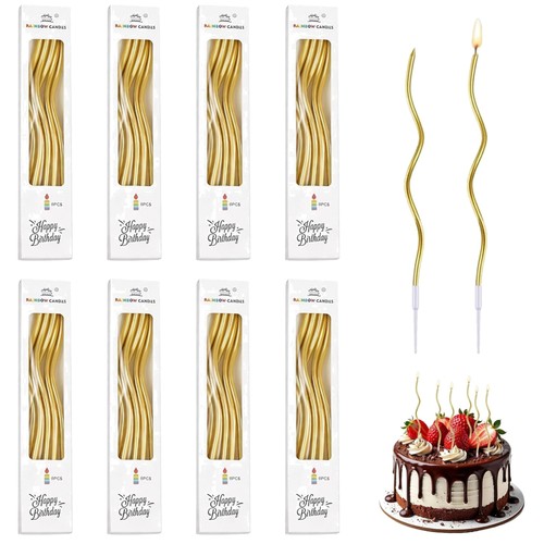 Kuchenkerzen gold - kuchenkerzen,