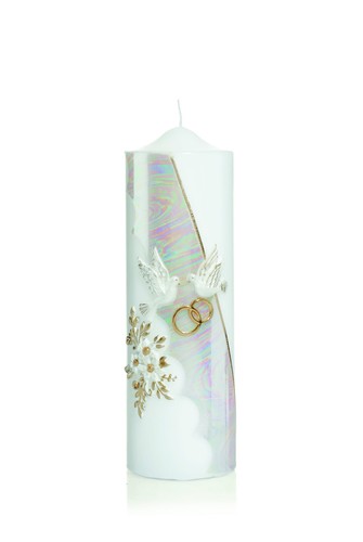Hochzeitskerze 220x70mm mit
