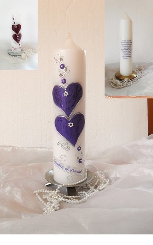 Hochzeitkerze,Traukerze--Hochz