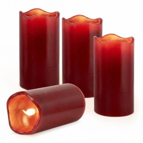 Led wachs kerze - kerze, rot