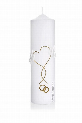 Moderne hochzeitskerze 25x7cm - moderne,
