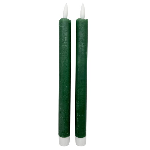 Led echtwachs stabkerzen 2er - led,