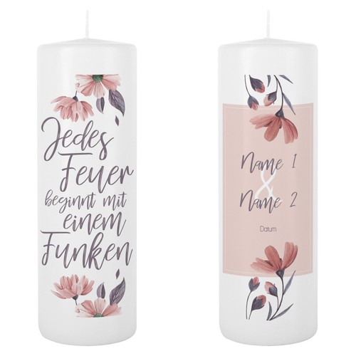 Herz heim hochzeitskerze - &,
