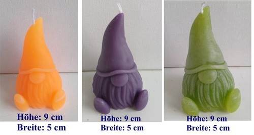 Kerze candle handmade zwerg - candle,