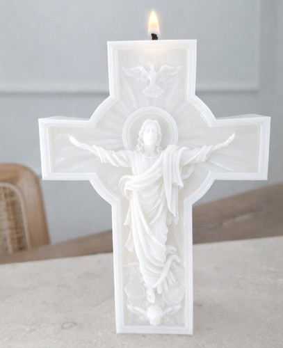 Jesus kreuz kerze kirche - jesus, taufe