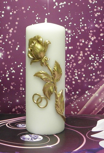 Handmade-Hochzeitkerze