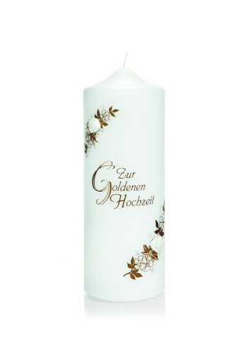 Hochzeitskerze goldenen - hochzeitskerze,