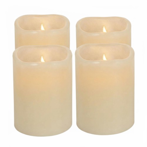 Led wachs kerze creme timer - kerze,