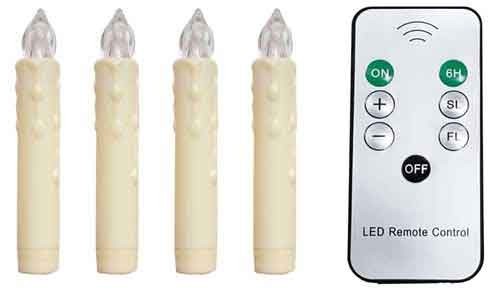 Led kerze beleuchtung deko - 4x,